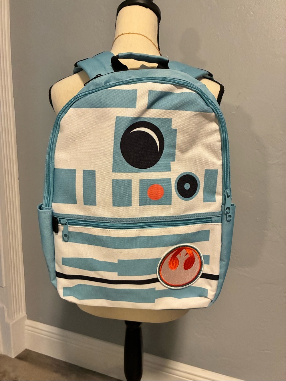 Star Wars R2-D2 light blue backpack - Picture 3 of 14